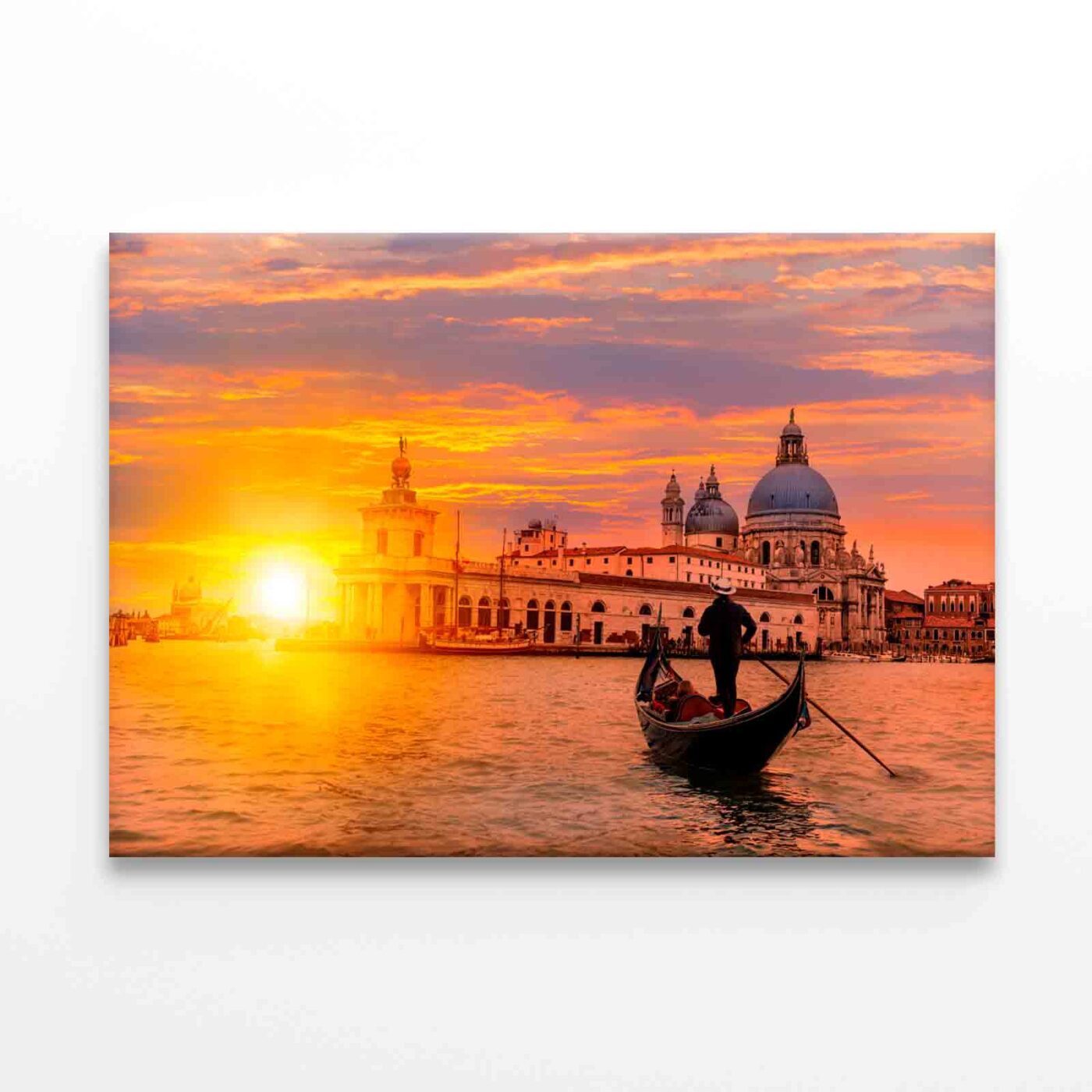 Gondolier Punting in Venice Canal Wall Art Print 100% Australian Made - Image 3