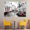 Gondolas on Venice, Sketch Style Wall Art Print 100% Australian Made - Image 2