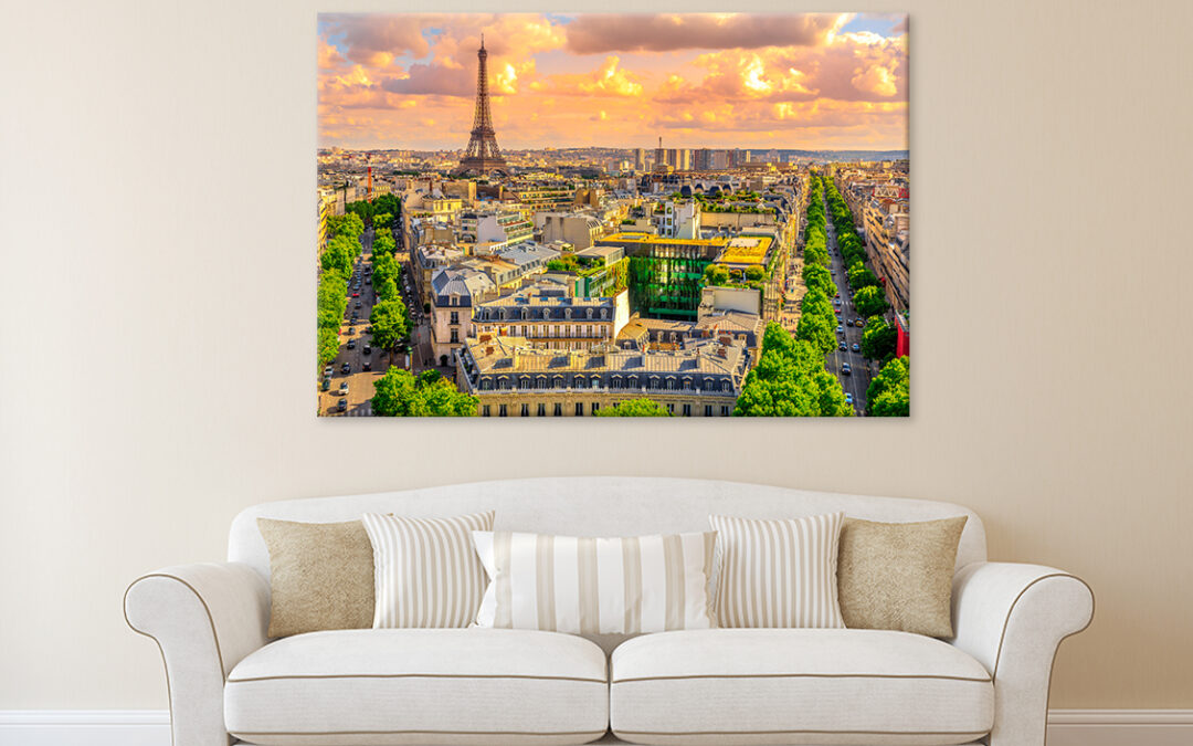 Arch Of Triumph Aerial View Wall Art Print 100% Australian Made