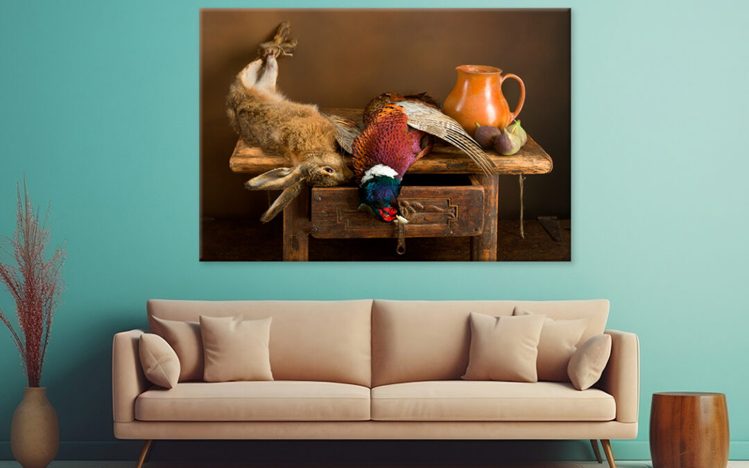 Hunting Still Life Pheasant Wall Art Print 100% Australian Made