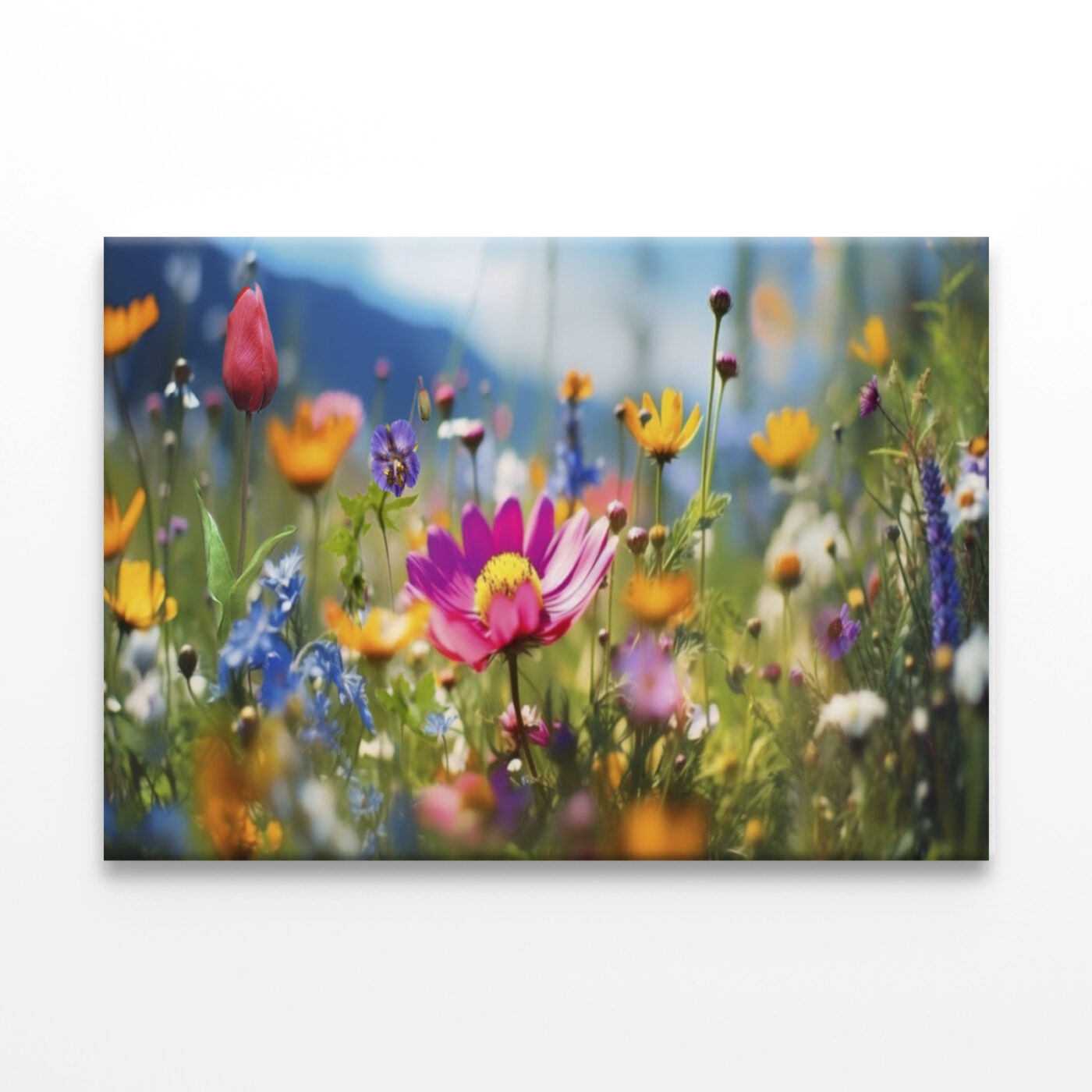Spring Flower Field Summer Meadow Wall Art Print 100% Australian Made - Image 2