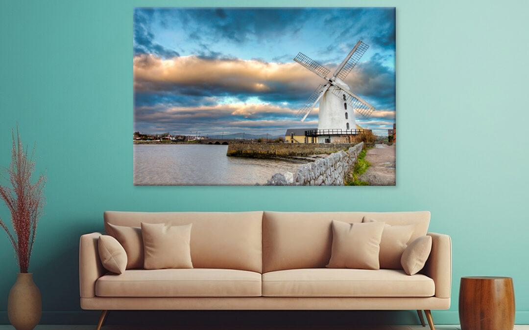 Blenerville Windmill, Tralee town Wall Art Print 100% Australian Made