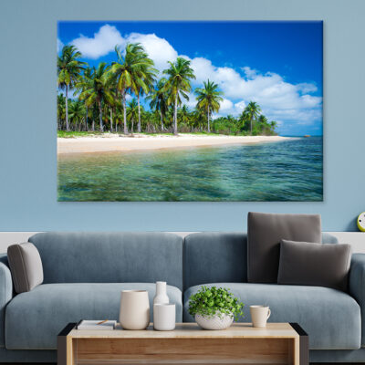 Tropical Beach in Sri Lanka Wall Art Print 100% Australian Made