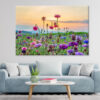 A landscape full of cornflowers and various flowers in a field Wall Art Print 100% Australian Made