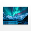 Northern Lights over Snowy Mountains Wall Art Print 100% Australian Made - Image 3