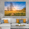 Spring Meadow at Sunrise Wall Art Print 100% Australian Made - Image 3