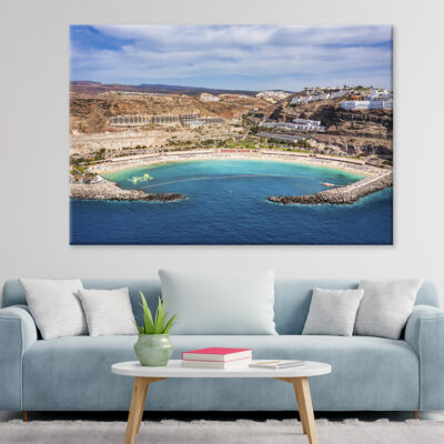Elegant Amadores Beach In Spain   Wall Art Print 100% Australian Made