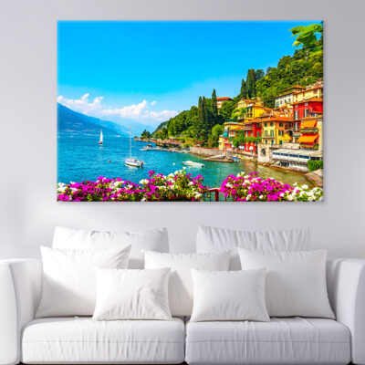 Varenna Town on Lake Como, Italy Wall Art Print 100% Australian Made