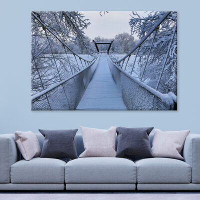 The Bug river in winter scenery Wall Art Print 100% Australian Made