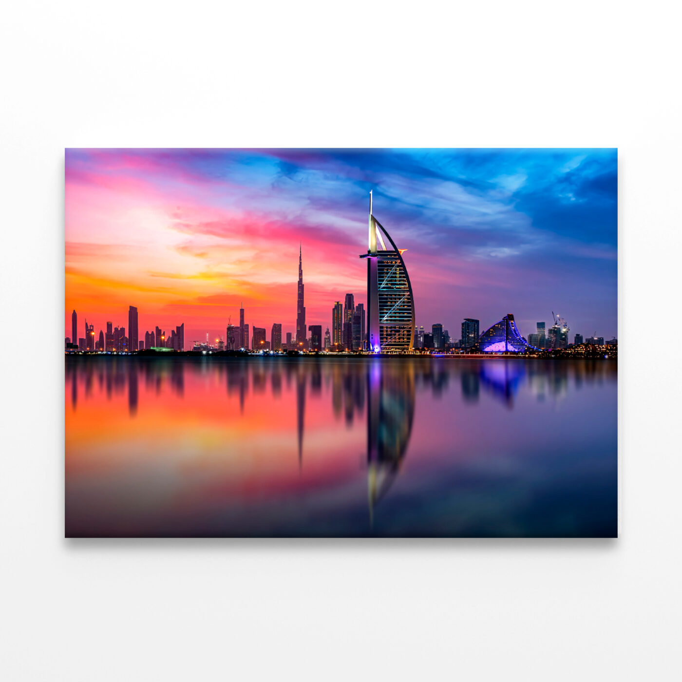 Elegant Dubai Skyline And Downtown Wall Art Print 100% Australian Made - Image 2