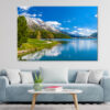 Crystal Blue Lake St. Moritz, Switzerland Wall Art Print 100% Australian Made - Image 3