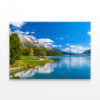 Crystal Blue Lake St. Moritz, Switzerland Wall Art Print 100% Australian Made - Image 2