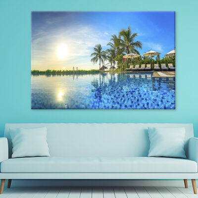 Pool Resort In Da Nang, Vietnam Wall Art Print 100% Australian Made