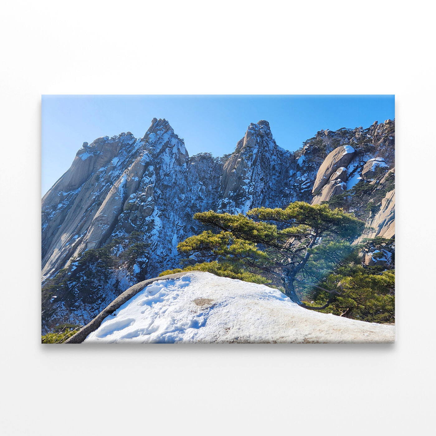 Winter Scenery of Dobongsan Wall Art Print 100% Australian Made - Image 3