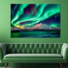 Northern Lights Aurora Over Lake Wall Art Print 100% Australian Made - Image 3
