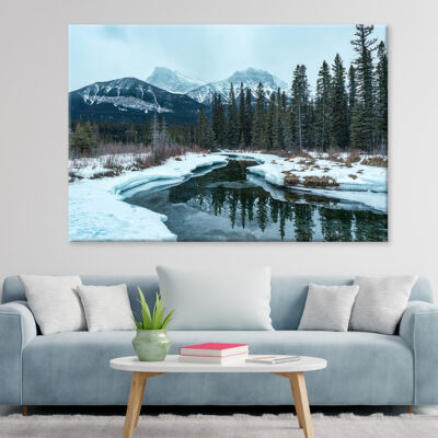 Rocky Mountains in Canmore Wall Art Print 100% Australian Made