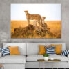 Cheetahs Watching Prey Park Tanzania Wall Art Print 100% Australian Made - Image 2