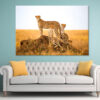 Cheetahs Watching Prey Park Tanzania Wall Art Print 100% Australian Made