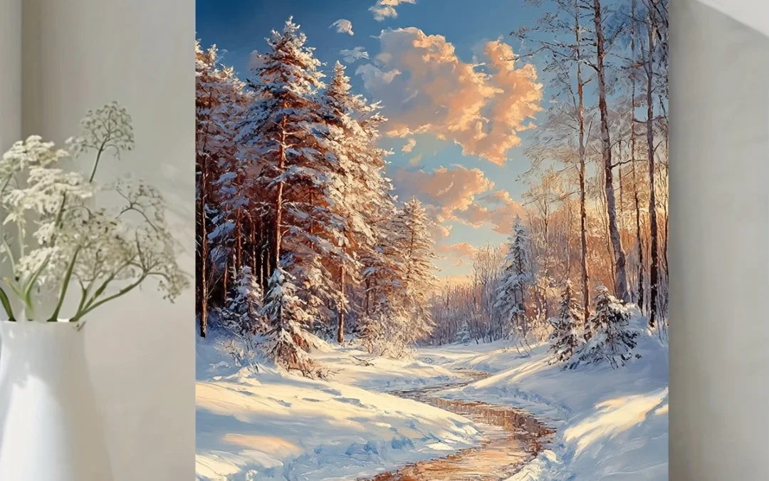 Winter Wonderland Wall Art Canvas Framed 40×60