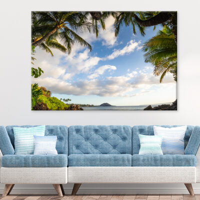 Beach Cove at Sunset on Maui Wall Art Print 100% Australian Made