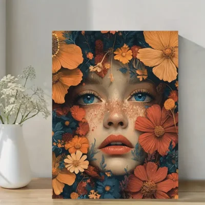 Vintage Surreal Beauty Botanical Wall Art Canvas Framed 40x60