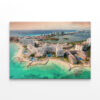 Hotels in Cancun Hotel Zone at Sunset Wall Art Print 100% Australian Made - Image 2