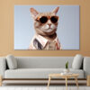 Aesthetic Cat Wearing Sunglasses Wall Art Print 100% Australian Made