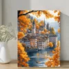 Zurich Switzerland Cityscape Wall Art Canvas Framed 40x60