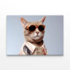 Aesthetic Cat Wearing Sunglasses Wall Art Print 100% Australian Made - Image 2