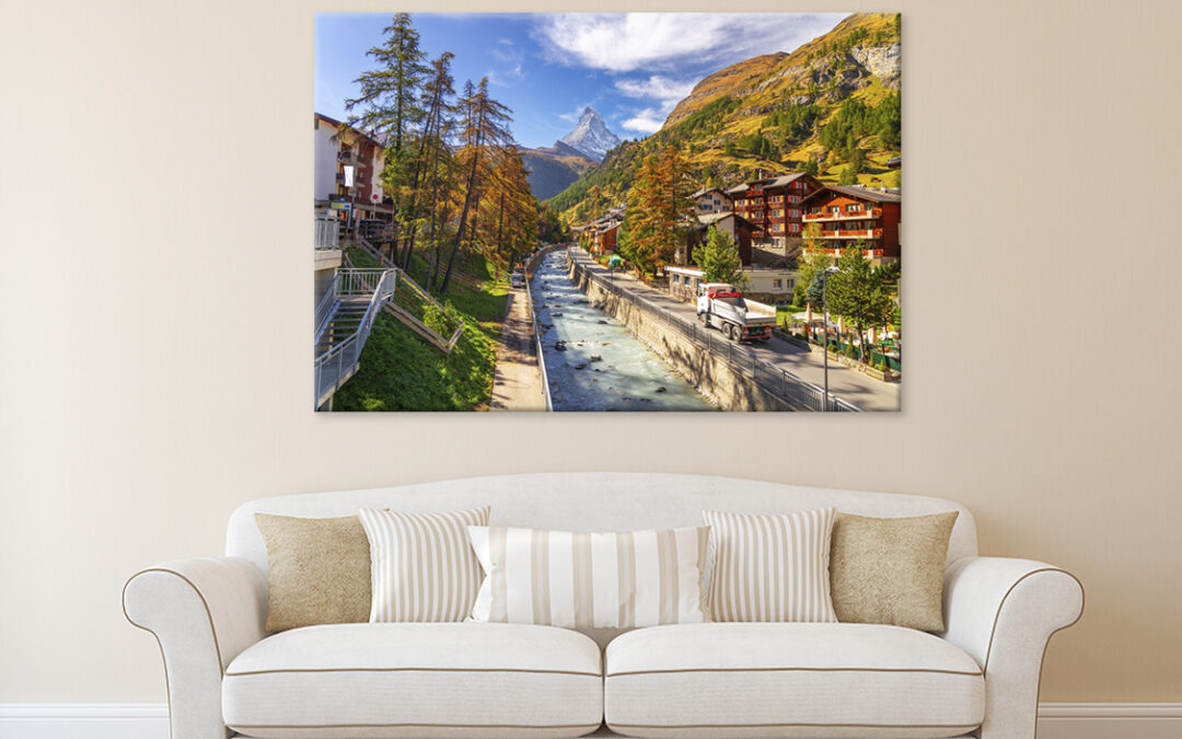 Switzerland On The Matter Vispa Wall Art Print 100% Australian Made