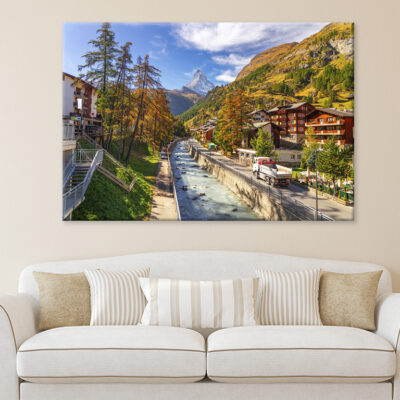 Switzerland On The Matter Vispa Wall Art Print 100% Australian Made