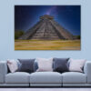 Kukulcan Pyramid at Night Wall Art Print 100% Australian Made