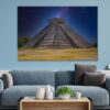 Kukulcan Pyramid at Night Wall Art Print 100% Australian Made - Image 3