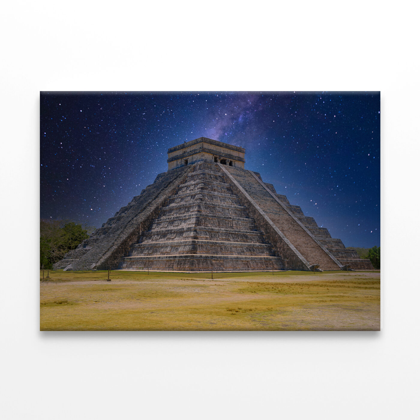 Kukulcan Pyramid at Night Wall Art Print 100% Australian Made - Image 2