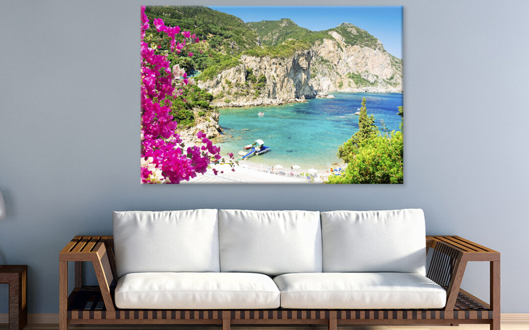 Amazing Beaches Of Corfu Greece Wall Art Print 100% Australian Made