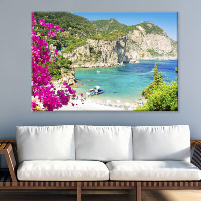 Amazing Beaches Of Corfu Greece Wall Art Print 100% Australian Made