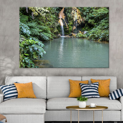 Small Waterfall In Santiago Africa Wall Art Print 100% Australian Made