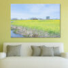 Field  Canola Flowers Fukushima Lagoon Wall Art Print 100% Australian Made - Image 3