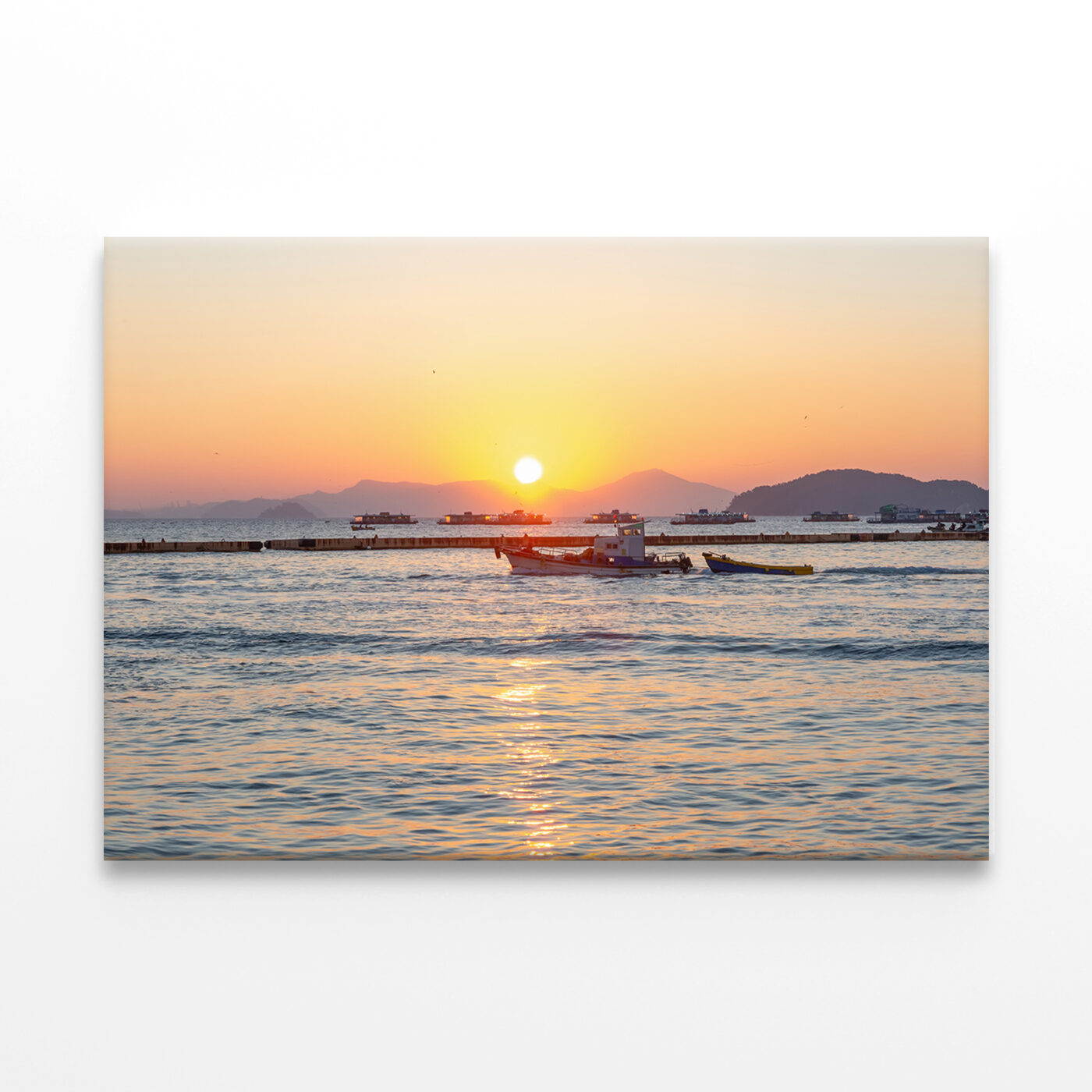 Morning Winter Sea at Sunrise Wall Art Print 100% Australian Made - Image 2