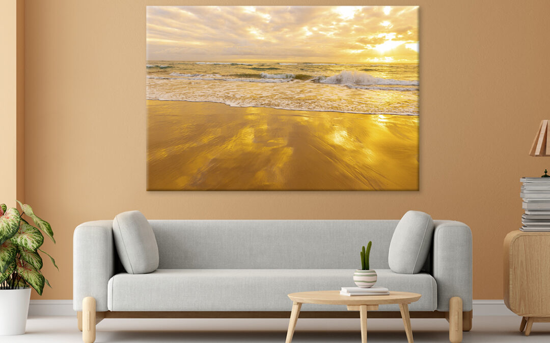 Sandy Shores Of Lydgate Beach Wall Art Print 100% Australian Made