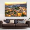 Sunrise Over Stilo Village Italy Wall Art Print 100% Australian Made