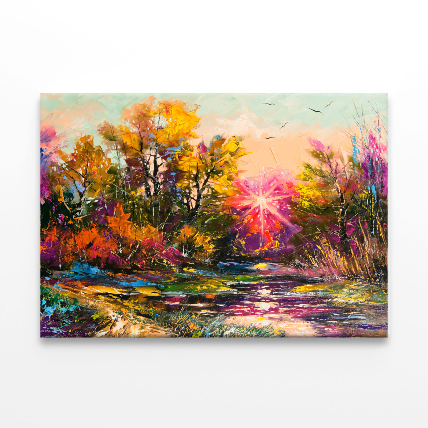 Oil Painting Autumn Decline Wall Art Print 100% Australian Made - Image 2