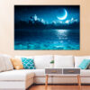 Romantic Moon on Sea Wall Art Print 100% Australian Made - Image 2