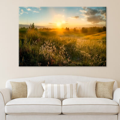 Blooming Wild High Grass  Wall Art Print 100% Australian Made