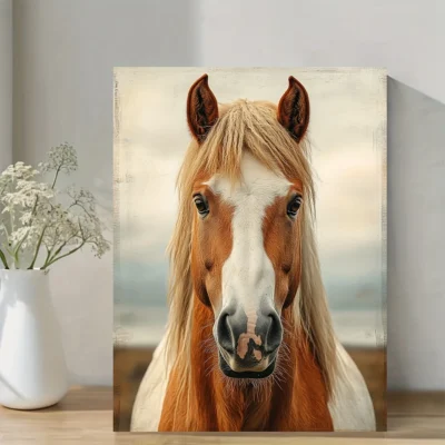 Modern Wild Horses Wall Art Canvas Framed 40x60