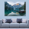 Sunrise at Braies Lake, Italy Wall Art Print 100% Australian Made
