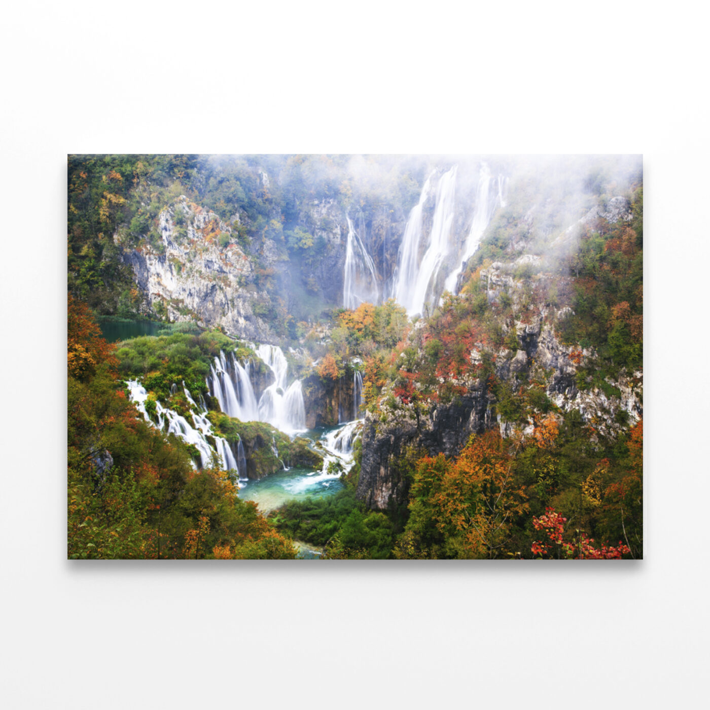 Elegant Picturesque Autumn Waterfall Wall Art Print 100% Australian Made - Image 2