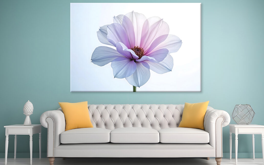 Colorful Abstract Image Of Flowers Wall Art Print 100% Australian Made