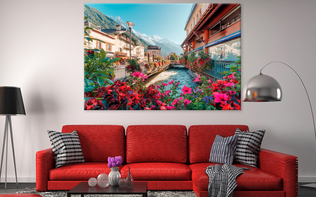 View Of Chamonix Mont Blanc  Wall Art Print 100% Australian Made