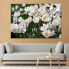 Beautiful White Spring Flowers Wall Art Print 100% Australian Made